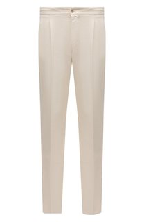 Брюки из хлопка и льна Loro Piana