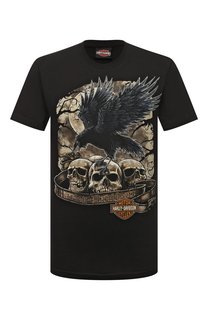 Хлопковая футболка Harley-Davidson