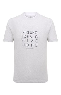 Хлопковая футболка Brunello Cucinelli