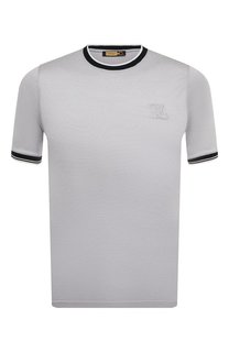 Футболка из хлопка и шелка Zilli