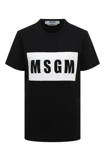 Хлопковая футболка MSGM