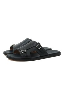 Шлепанцы из кожи аллигатора Santoni