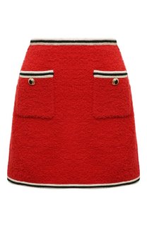 Шерстяная юбка Miu Miu