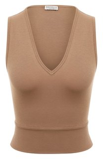 Хлопковый топ Brunello Cucinelli