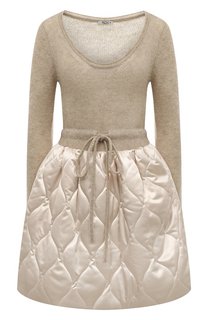 Комбинированное платье Miu Miu