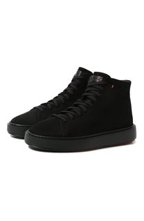 Замшевые кеды Santoni