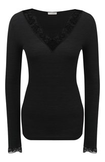 Лонгслив из шерсти и шелка Zimmerli