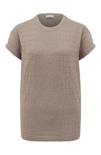 Хлопковая футболка Brunello Cucinelli
