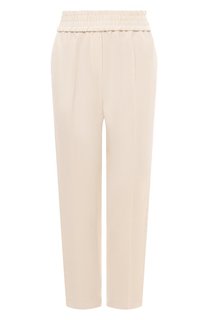 Брюки из вискозы и льна Brunello Cucinelli