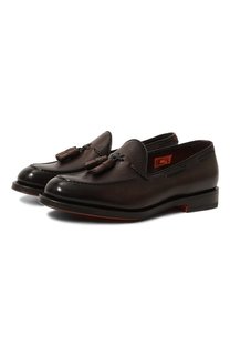 Кожаные лоферы Santoni