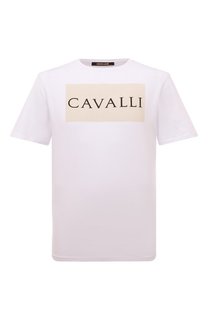 Хлопковая футболка Roberto Cavalli