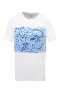 Хлопковая футболка Marni