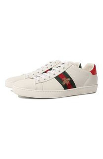 Кожаные кеды New Ace Gucci