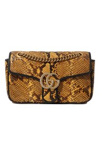 Сумка GG Marmont small из кожи питона Gucci