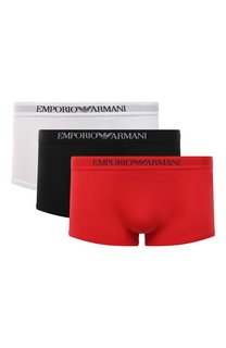 Комплект из трех хлопковых боксеров Emporio Armani