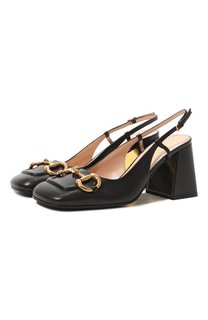 Кожаные туфли Horsebit Gucci