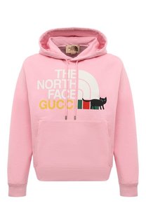 Хлопковое худи The North Face x Gucci Gucci