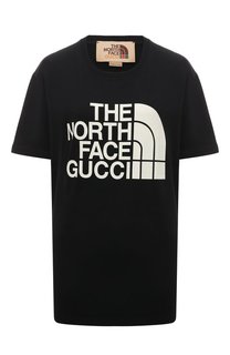 Хлопковая футболка The North Face x Gucci Gucci