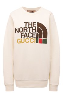 Хлопковый свитшот The North Face x Gucci Gucci