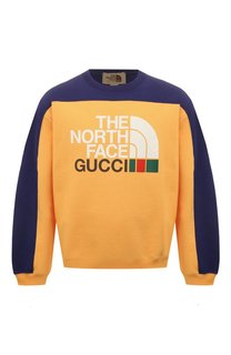 Хлопковый свитшот The North Face x Gucci Gucci