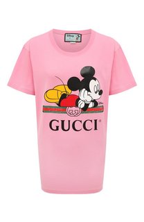 Хлопковая футболка Disney x Gucci Gucci