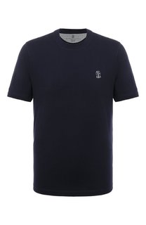 Футболка из хлопка и льна Brunello Cucinelli