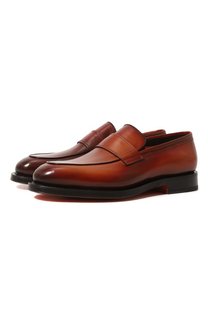 Кожаные лоферы Santoni