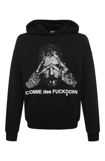 Хлопковое худи Comme des Fuckdown