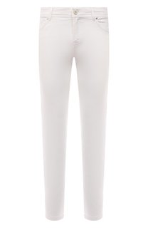 Брюки из хлопка и шелка Marco Pescarolo