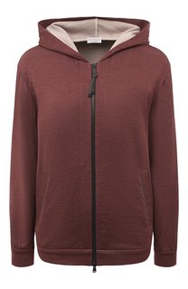 Толстовка из хлопка и шелка Brunello Cucinelli