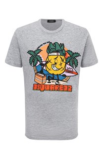 Футболка из хлопка и вискозы Dsquared2