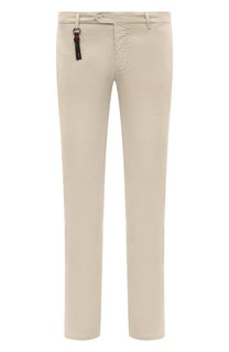 Брюки из хлопка и шелка Marco Pescarolo