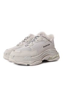 Комбинированные кроссовки Triple S Balenciaga