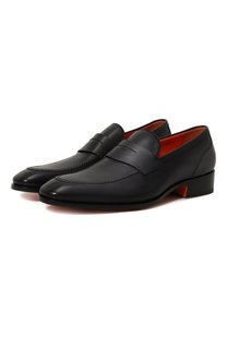 Кожаные пенни-лоферы Santoni