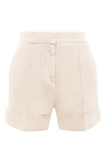 Шорты из хлопка и льна Brunello Cucinelli