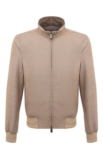 Бомбер изо льна и шерсти Canali