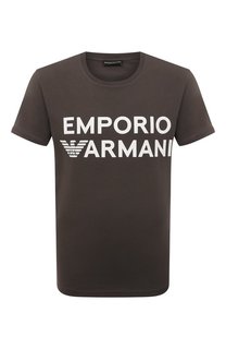 Хлопковая футболка Emporio Armani