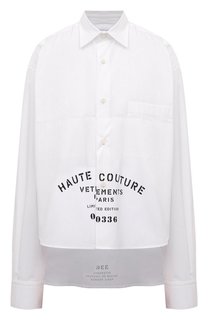 Хлопковая рубашка VETEMENTS