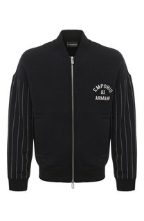Хлопковая толстовка Emporio Armani