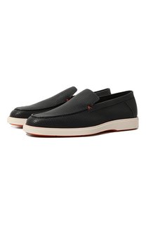 Кожаные лоферы Santoni