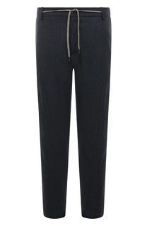 Брюки изо льна и шерсти Canali