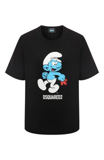 Хлопковая футболка Dsquared2 x The Smurfs Dsquared2