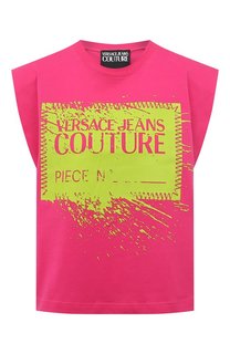 Хлопковая футболка Versace Jeans Couture