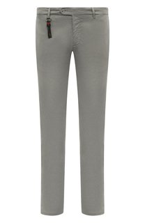 Брюки из хлопка и шелка Marco Pescarolo