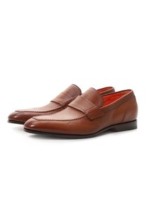 Кожаные лоферы Santoni