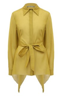 Рубашка из хлопка и шелка Alberta Ferretti
