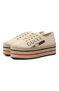 Текстильные эспадрильи Gucci