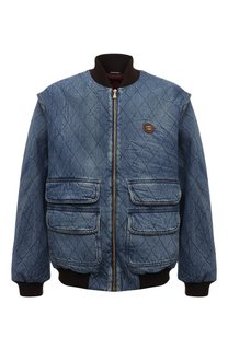 Комбинированный бомбер Gucci