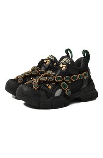 Комбинированные кроссовки Flashtrek Gucci