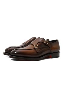 Кожаные монки Santoni